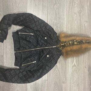 Black cropped jacket